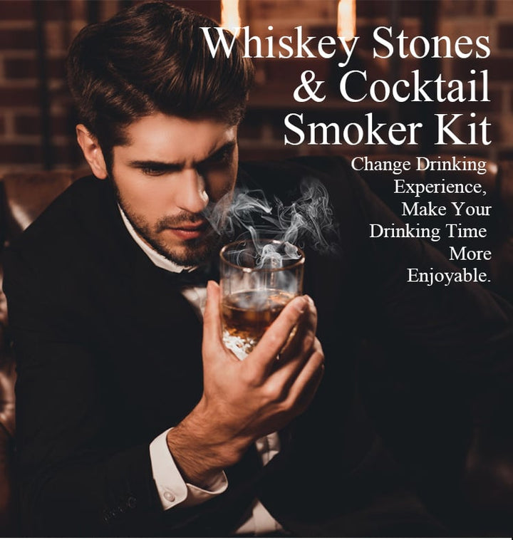 Lisslune | Cocktail Smoker with 8 flavors -Bourbon Whiskey Gifts for Men