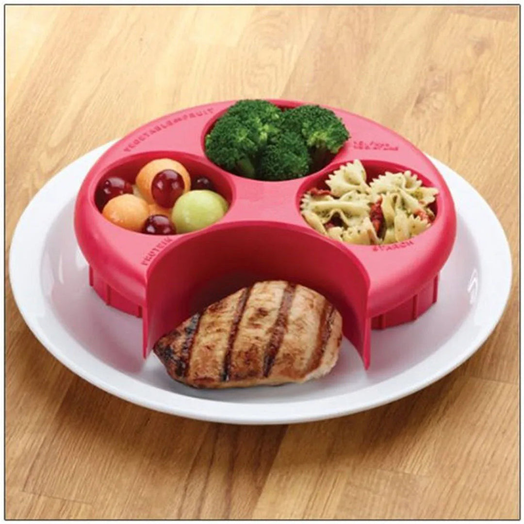 Lisslune | Kids Food Four-Section Portion-Control Serving Tray