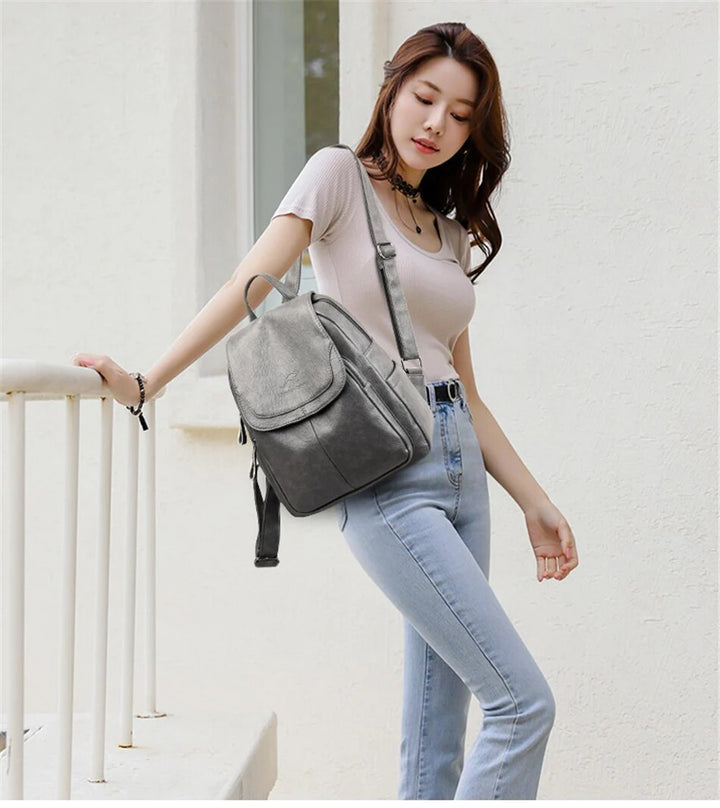 Lisslune | Leather Backpack for Women