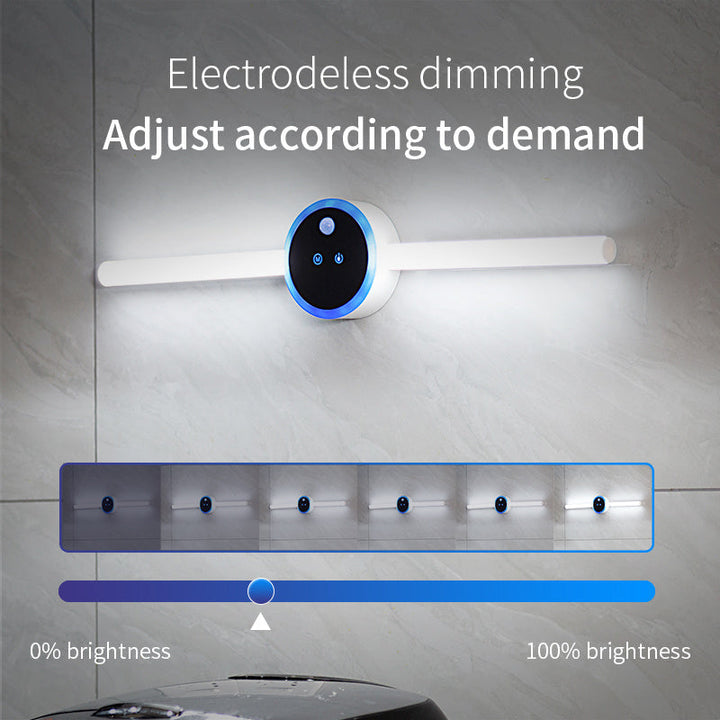Lisslune | Smart Cabinet Light Clock Timing Sensor Light Removable LED Wardrobe Light Manual Sweep Switch Light