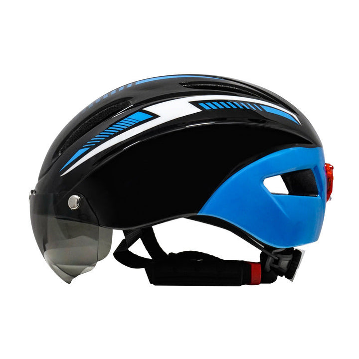 Lisslune | Bicycle Helmet Rider Helmet Sporty Helmet Glasses Rider Helmet Safety Light