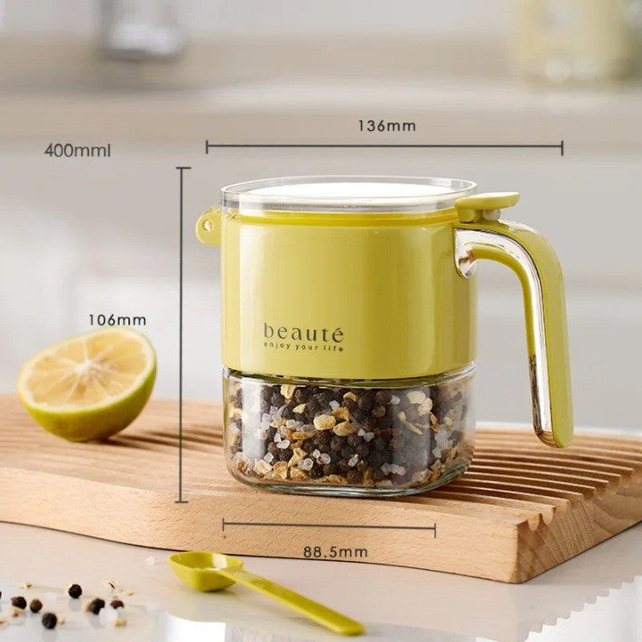 Lisslune | Square Glass Seasoning Dispenser Bottle