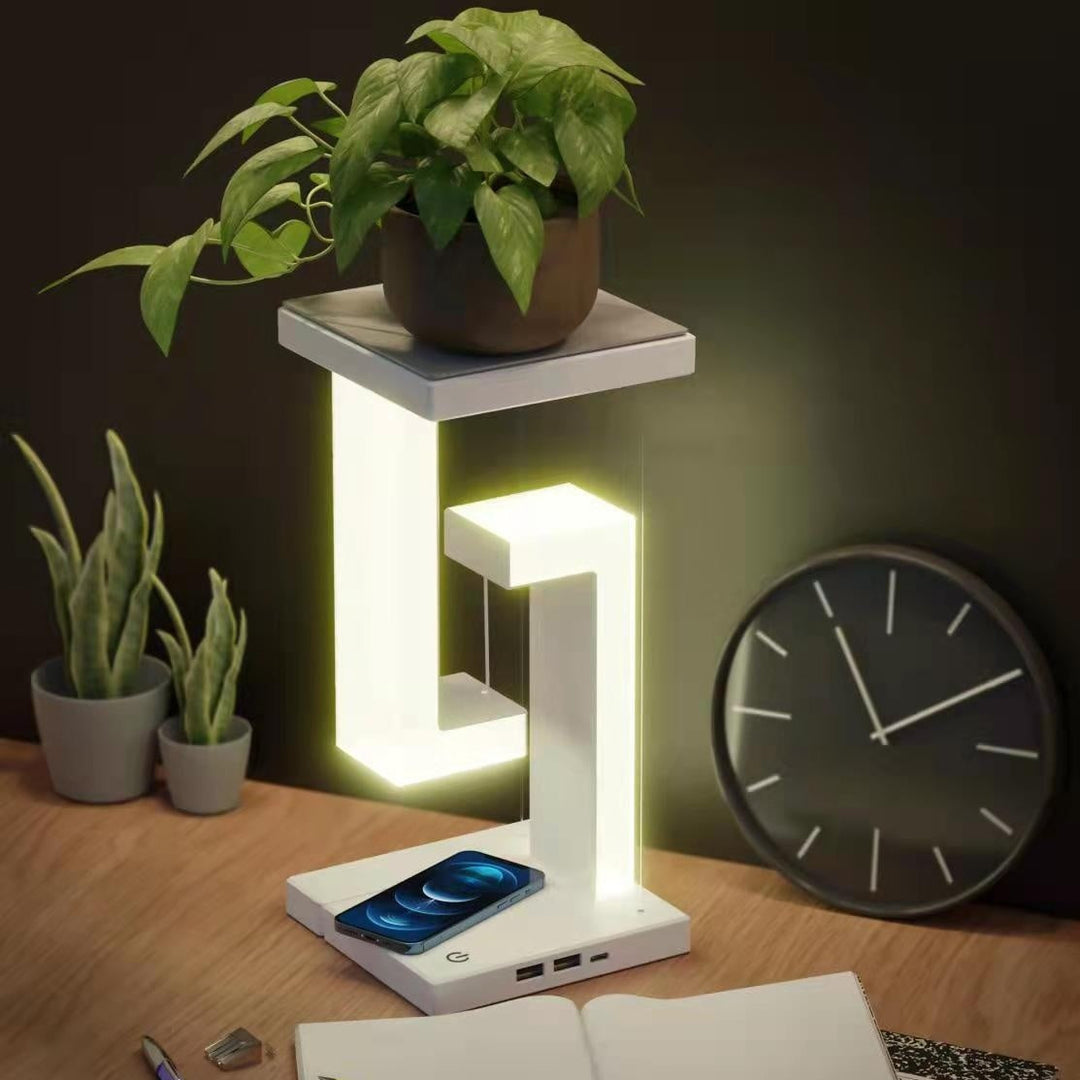 Lisslune | Creative Smartphone Wireless Charging Suspension Desk Lamp Balance Lamp Floating For Home Bedroom