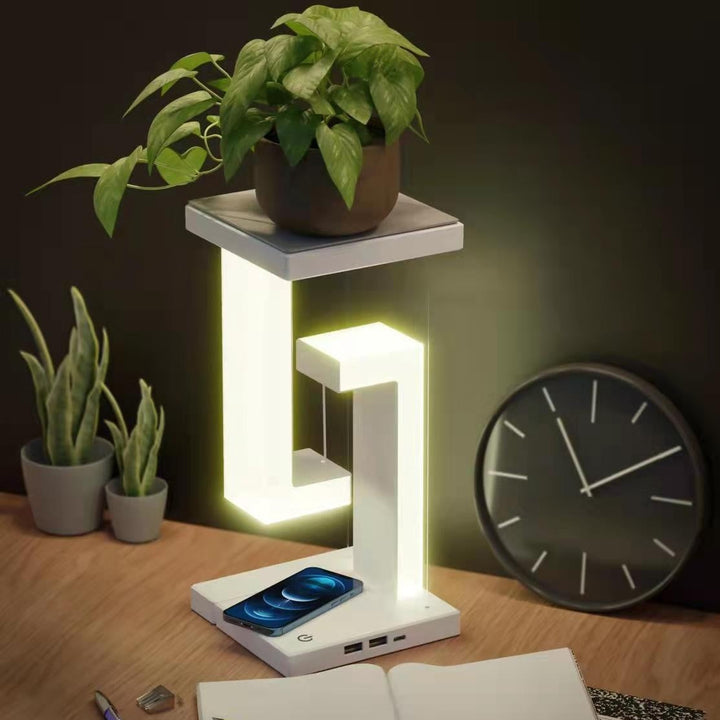 Lisslune | Creative Smartphone Wireless Charging Suspension Desk Lamp Balance Lamp Floating For Home Bedroom