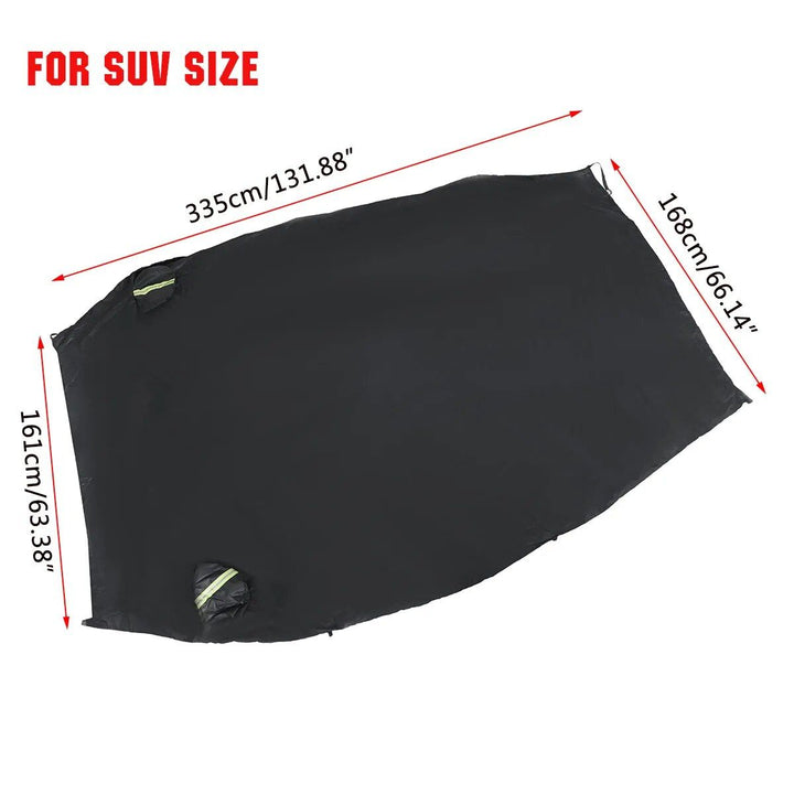 Lisslune | Universal Half Car Cover - Water Repellent, UV and Dust Resistant Vehicle Protector