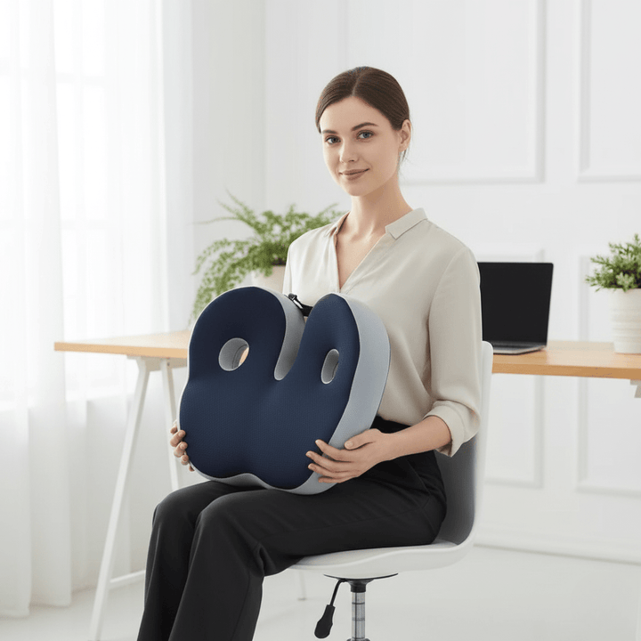 Lisslune | Non-slip seat cushion made of memory foam for travel & workplace