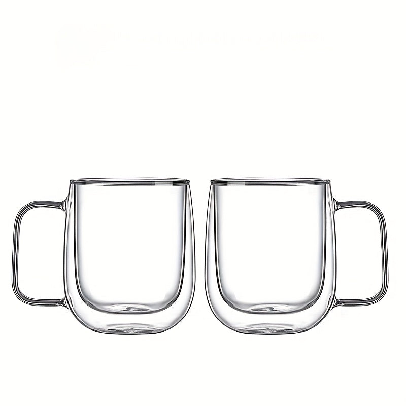 Lisslune | ThermoSip Double-walled Glass Mug – Borosilicate Glass, Heat Resistant & Elegant