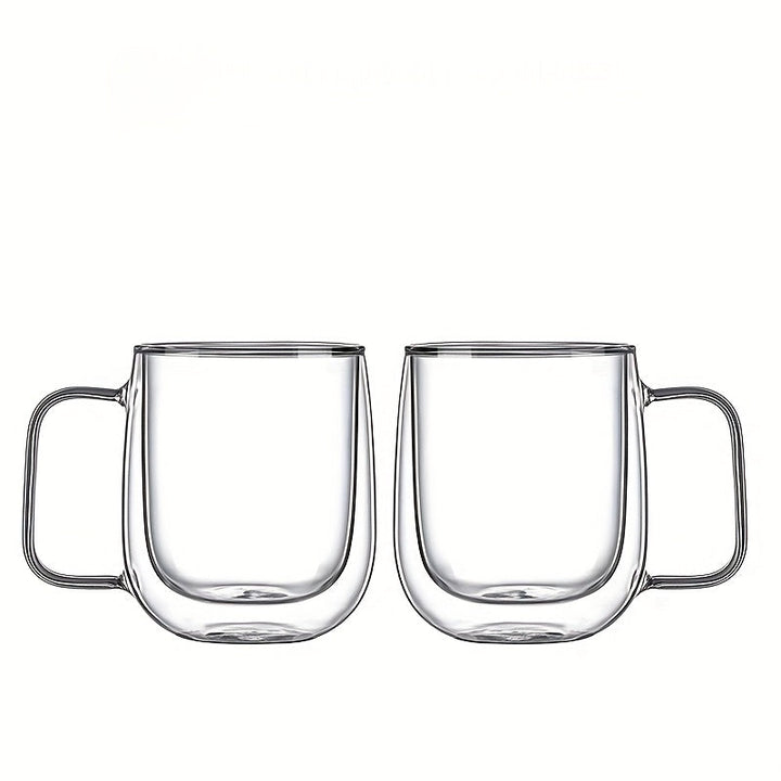 Lisslune | ThermoSip Double-walled Glass Mug – Borosilicate Glass, Heat Resistant & Elegant