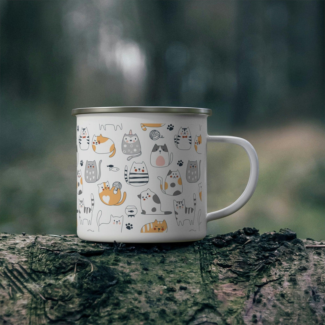Lisslune | Pet Adventure Enamel Camping Mug for Outdoor Sports Lovers