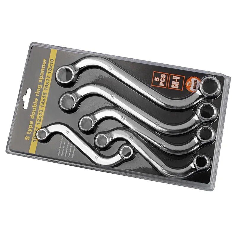 Lisslune | 5-piece S-type hex key set - Double-sided wrench tool set