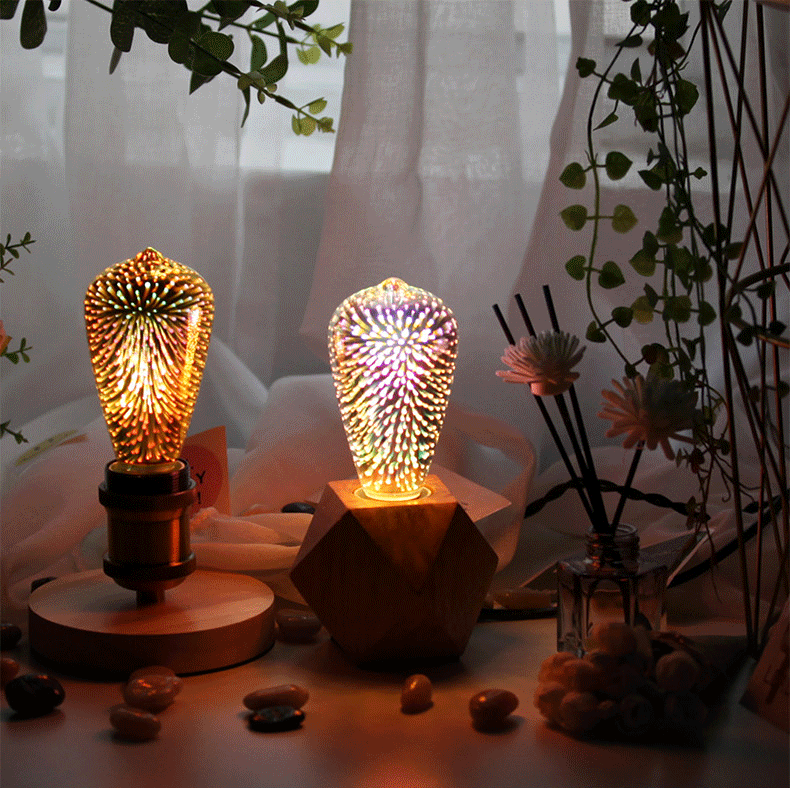 Lisslune | 3D Fireworks LED Light Bulb