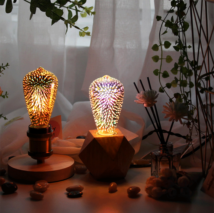 Lisslune | 3D Fireworks LED Light Bulb