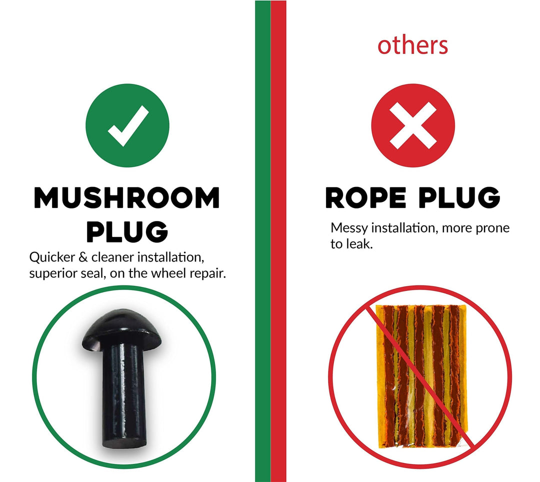 Lisslune | Tubeless Tire Plugger Repair Kit on Car, Motorcycle, ATV, Jeep, Truck, & Tractor