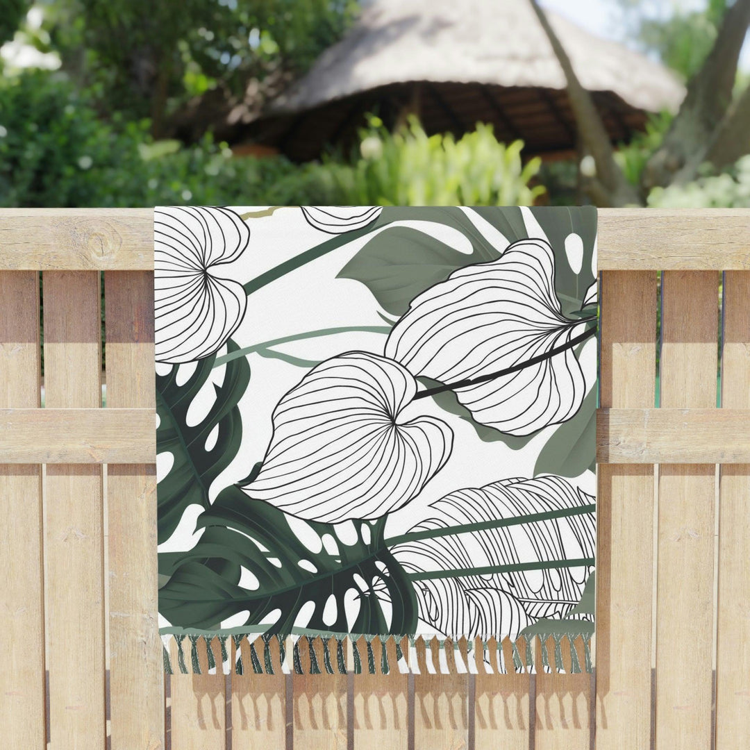 Lisslune | Lively Bohemian Beach Wrap with Colorful Tassel Accents