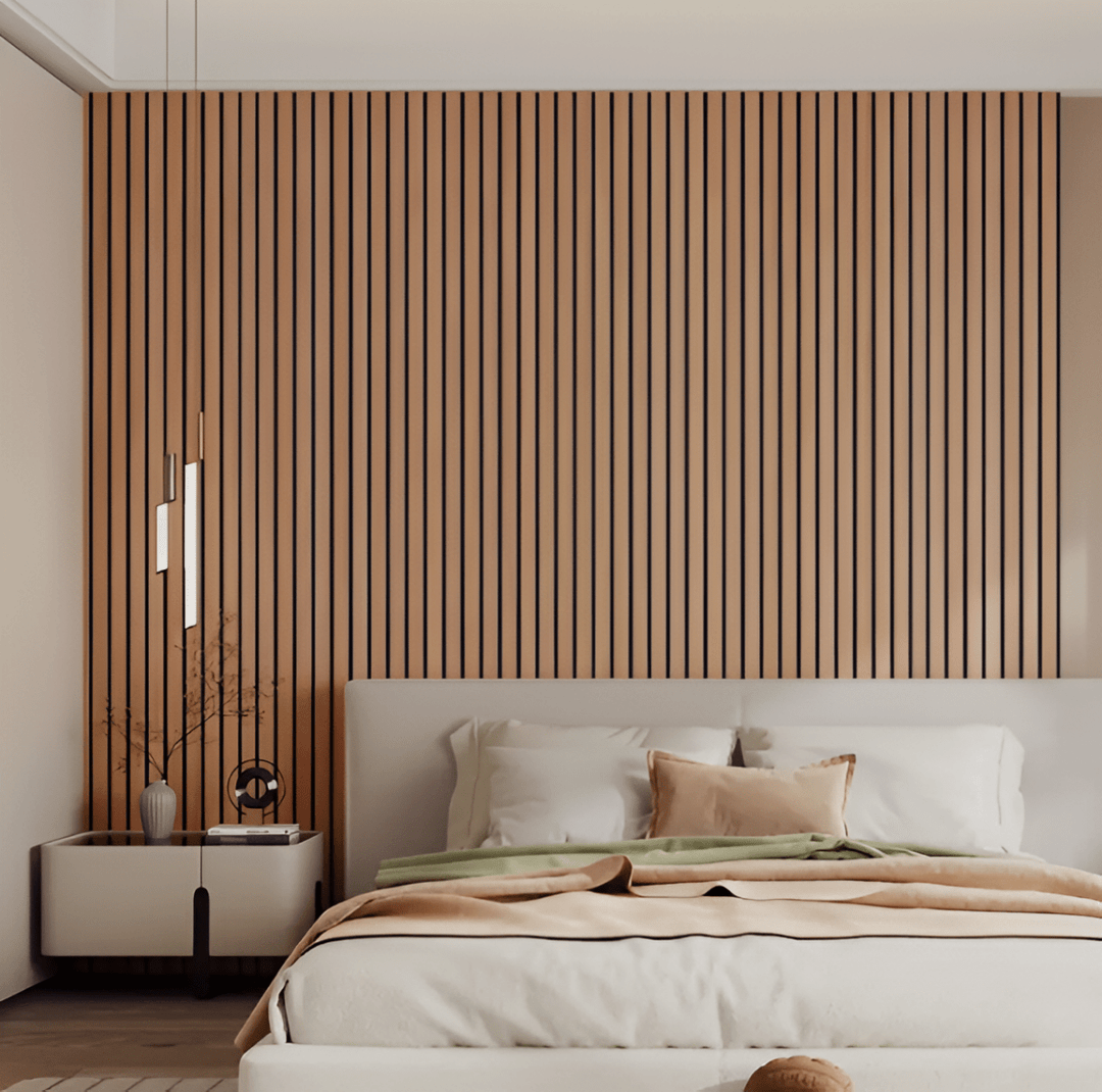 Lisslune | 3D Acoustic Panel – Self-Adhesive Wood-Effect Wall Panels