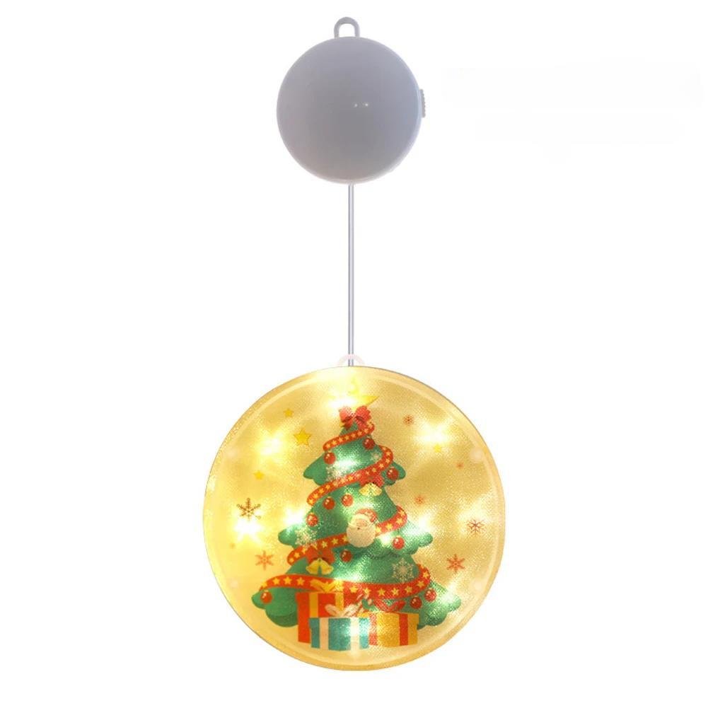 Lisslune | Christmas Tree LED Window Lights – 3D Battery-Powered Fairy Glow with Easy Hang & Double-Sided Tape