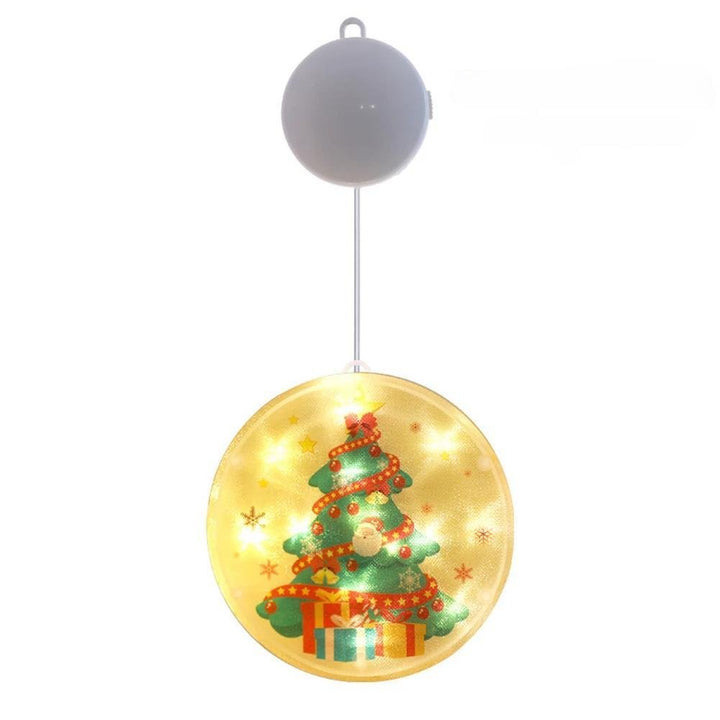 Lisslune | Christmas Tree LED Window Lights – 3D Battery-Powered Fairy Glow with Easy Hang & Double-Sided Tape