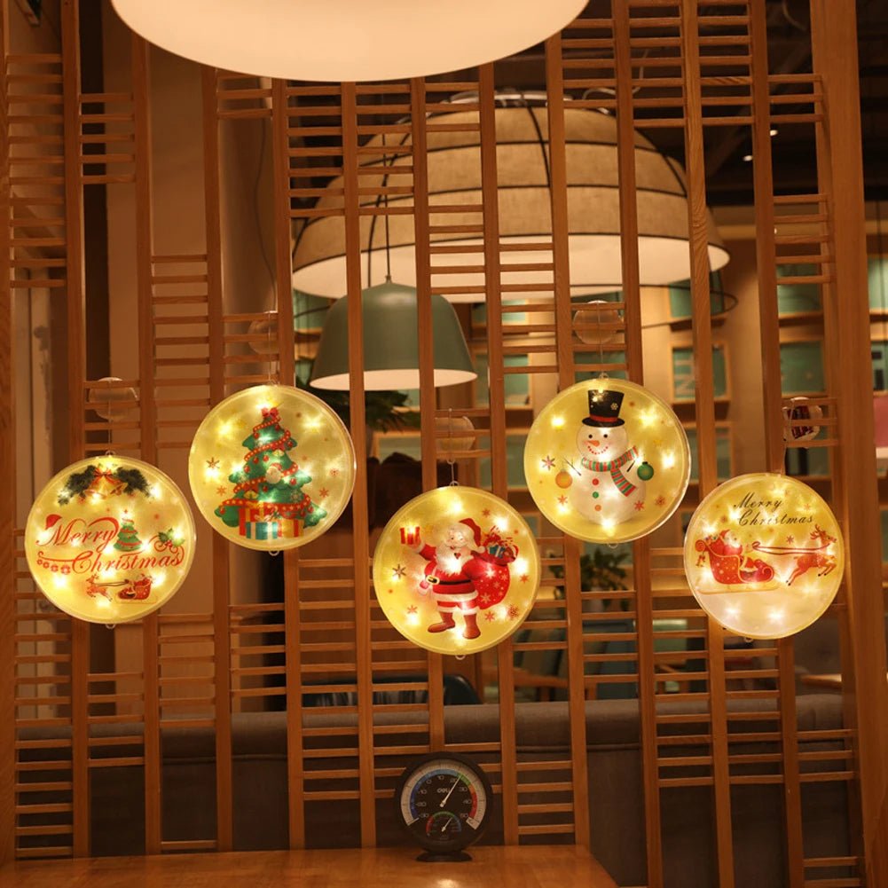 Lisslune | Christmas Tree LED Window Lights – 3D Battery-Powered Fairy Glow with Easy Hang & Double-Sided Tape