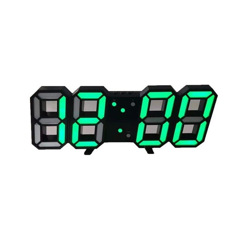 Lisslune | LumiSync 3D LED Wall Clock – Modern Digital Clock with Dimmer Lighting
