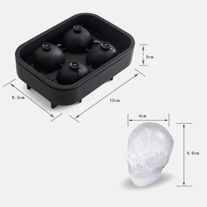 Lisslune | 3D Skull Ice Cube Mold