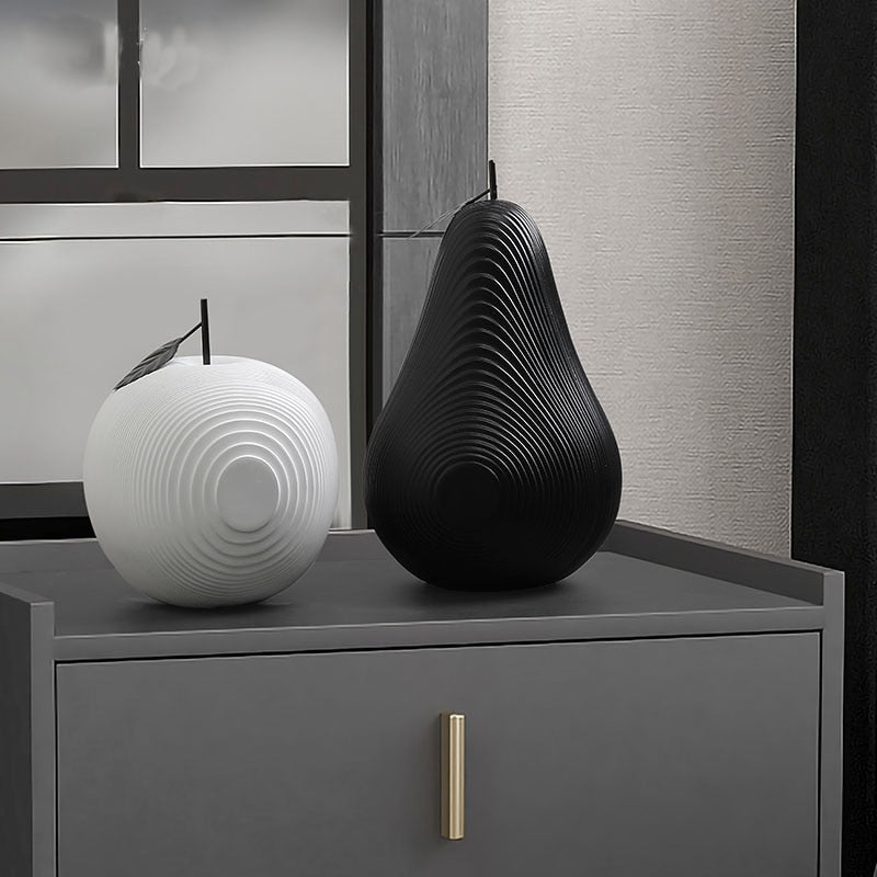 Lisslune | Texture Fruit Apple & Pear Sculpture