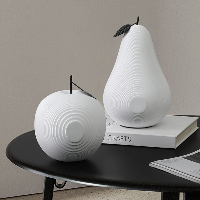 Lisslune | Texture Fruit Apple & Pear Sculpture