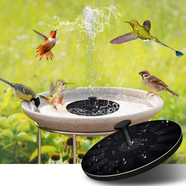 Lisslune | Solar Bird Bath Fountain – Relaxing Garden Water Feature with Soothing Sounds