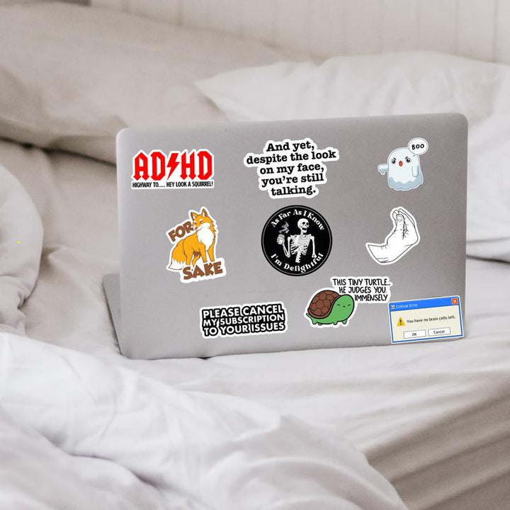 Lisslune | Set of 130 Funny Quote Stickers