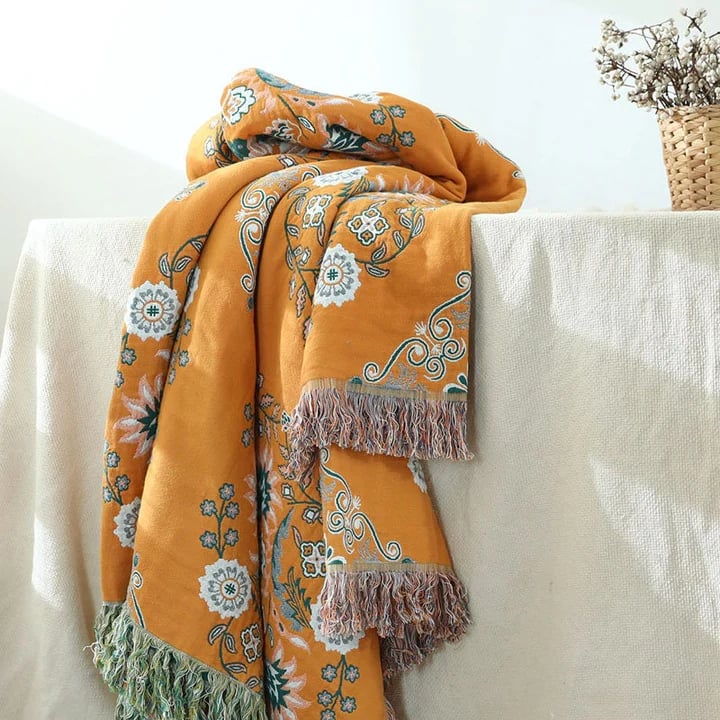 Lisslune | Cotton Queen Bedcover Sofa Blanket