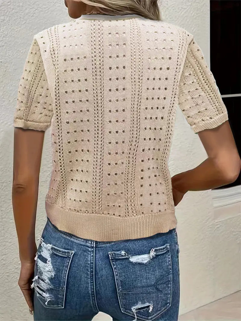 Lisslune | Versatile Comfort, Elegant Cardigan with V-Neck for Women
