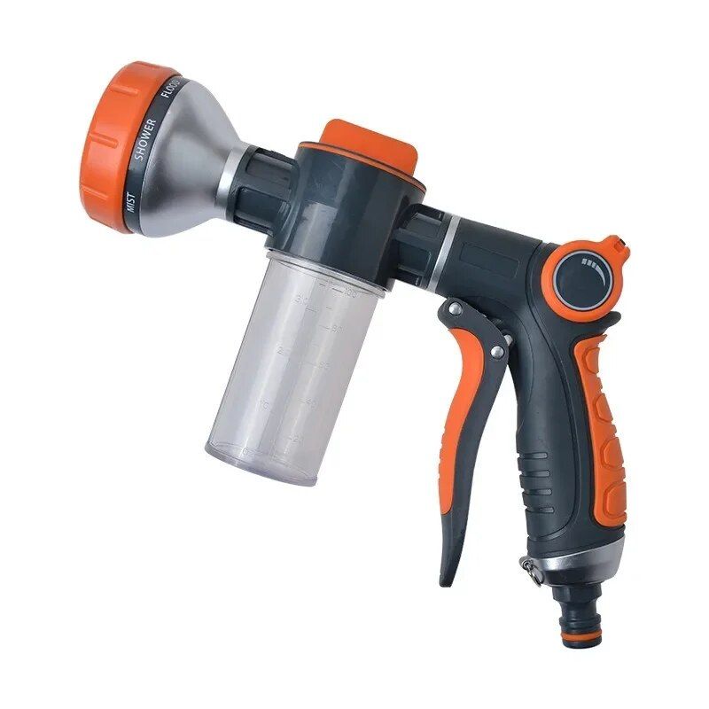 Lisslune | High-pressure car wash foam sprayer with 8 watering modes