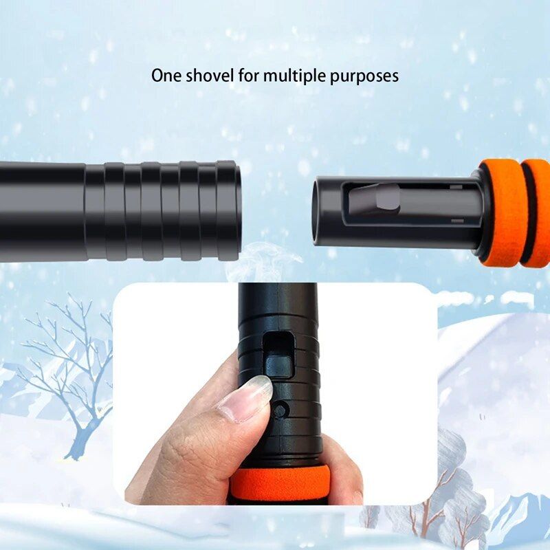 Lisslune | Compact winter car snow and ice removal tool with EVA foam handle