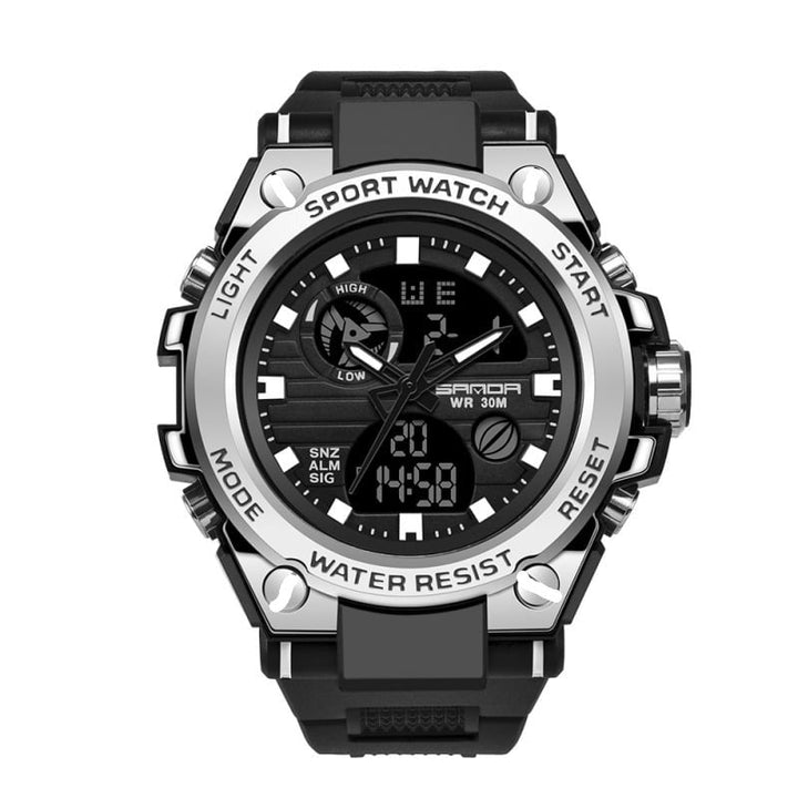 Lisslune | Sporty Dual-Display Mode Multifunctional Waterproof Luminous Men's Wristwatch