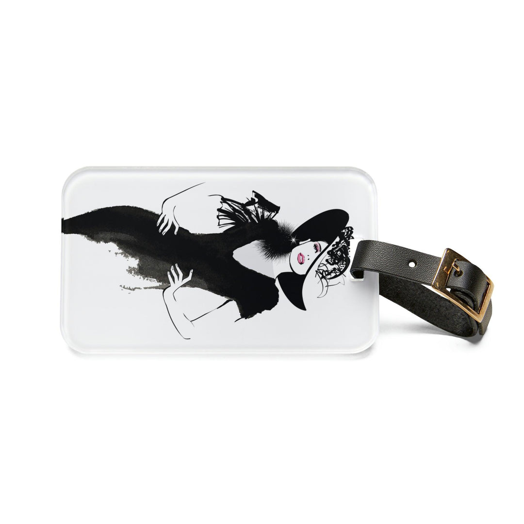 Lisslune | Customizable Elegant Acrylic Travel Luggage Tag with Personalization Options