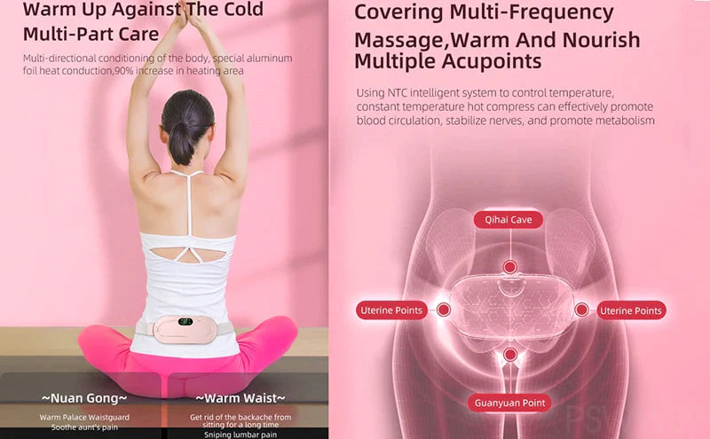 Lisslune | Heat&Massage Therapy Pad - (Period Cramps & Any Pains)