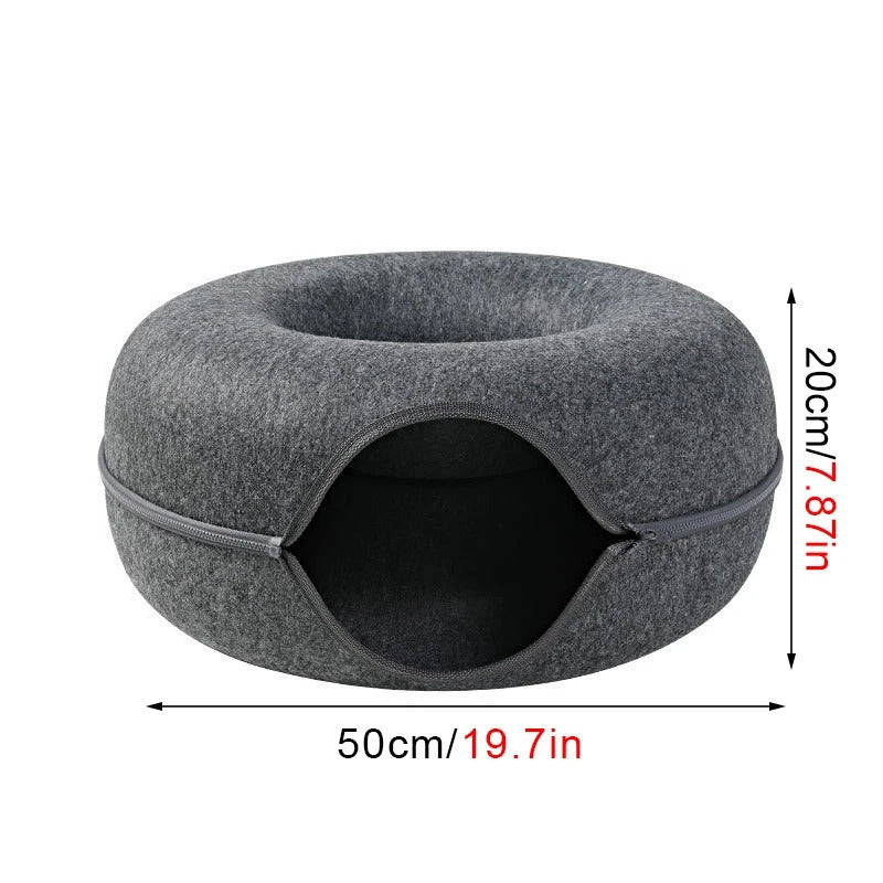 Lisslune | PetRest - Cozy Cat Bed Donut Bed for Ultimate Comfort