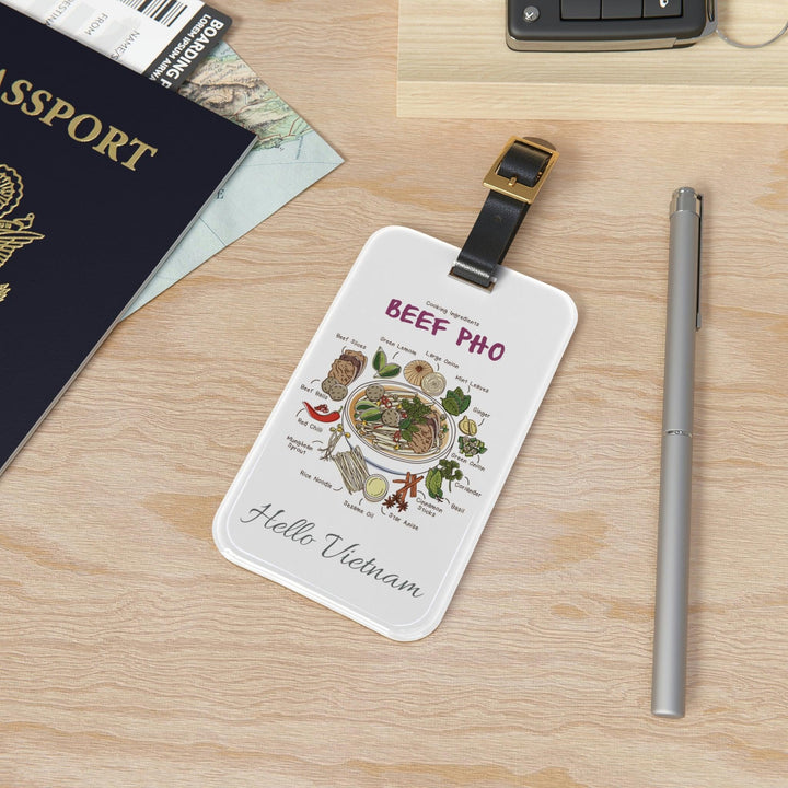 Lisslune | Personalized elegant acrylic luggage tags by Maison d'Elite – Travel with elegance