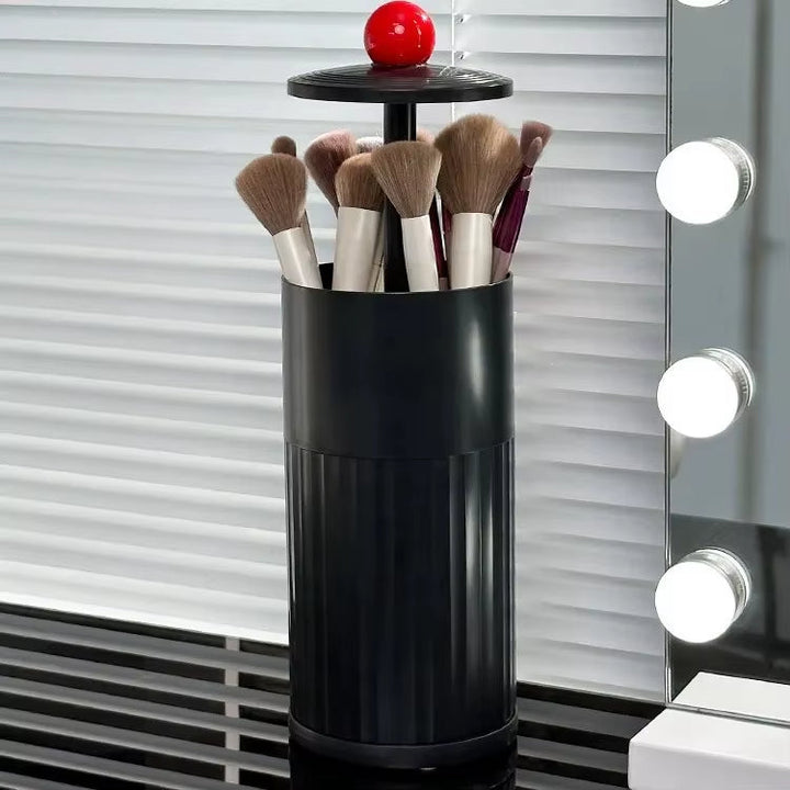 Lisslune | Automatic Pop-Up Cylindrical Makeup Brush Organizer