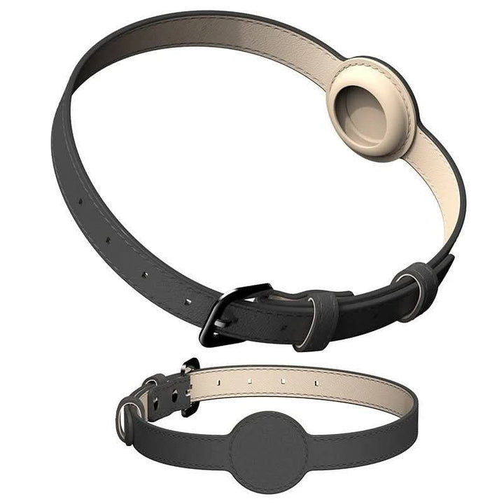Lisslune | EDOUARD – Elegant dog collar with AirTag holder & weatherproof design