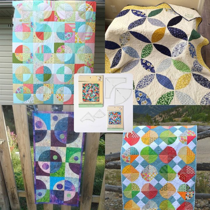 Lisslune | Quick Curve Quilt Template Set