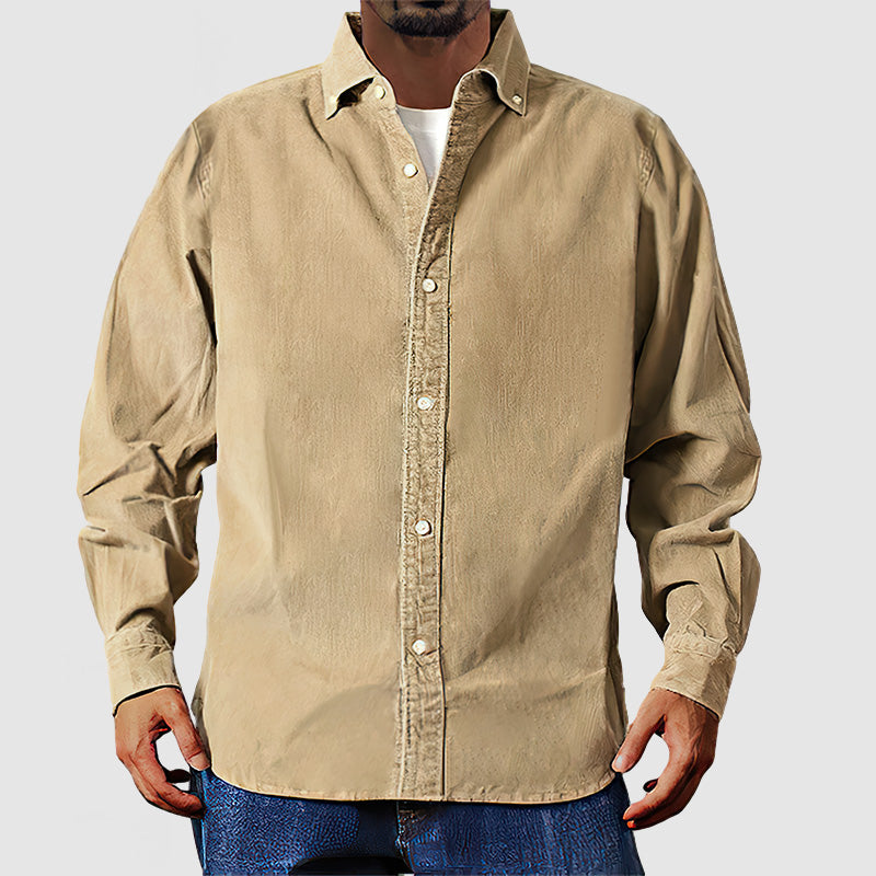 Lisslune | Classic Beige Cord Shirt