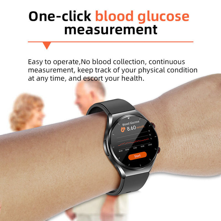 Lisslune | One-Click Blood Sugar|Blood Glucose Blood Pressure ECG|ECG HRV Heart Rate Monitor Health Smart Watch