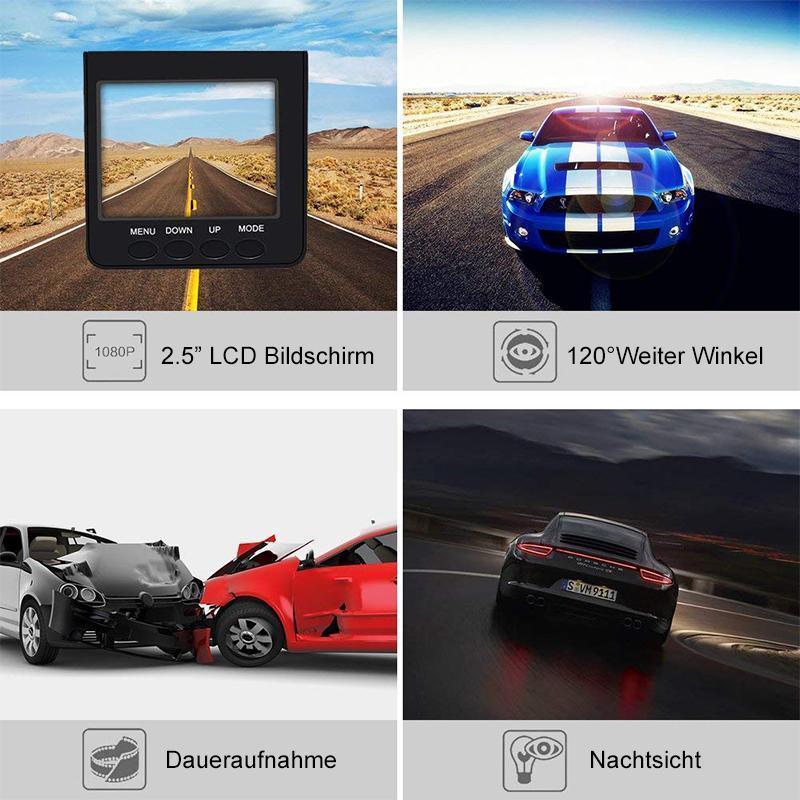 Lisslune | Car DVR, Dashboard Camera, Car Recorder / Traffic Dashboard Camcorder Loop Recording No Card
