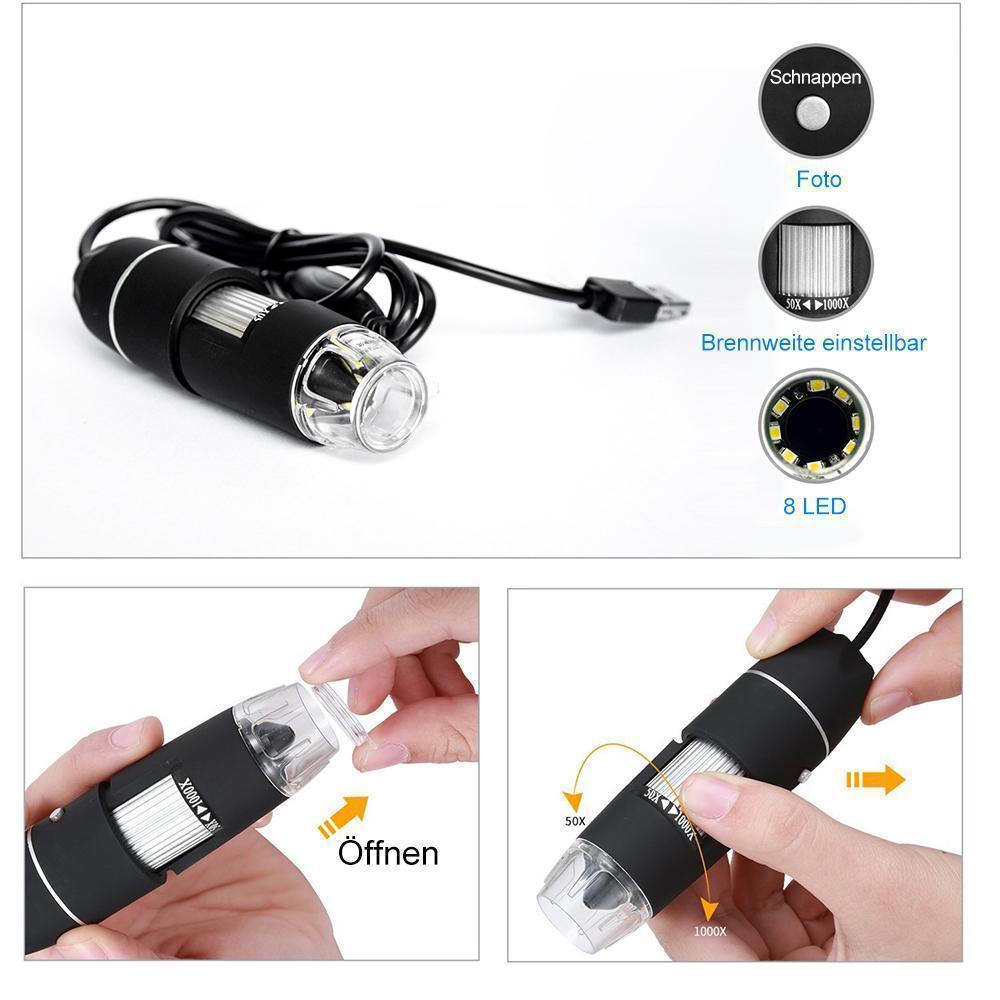 Lisslune | Portable 1000X Zoom 1080p Microscope Camera