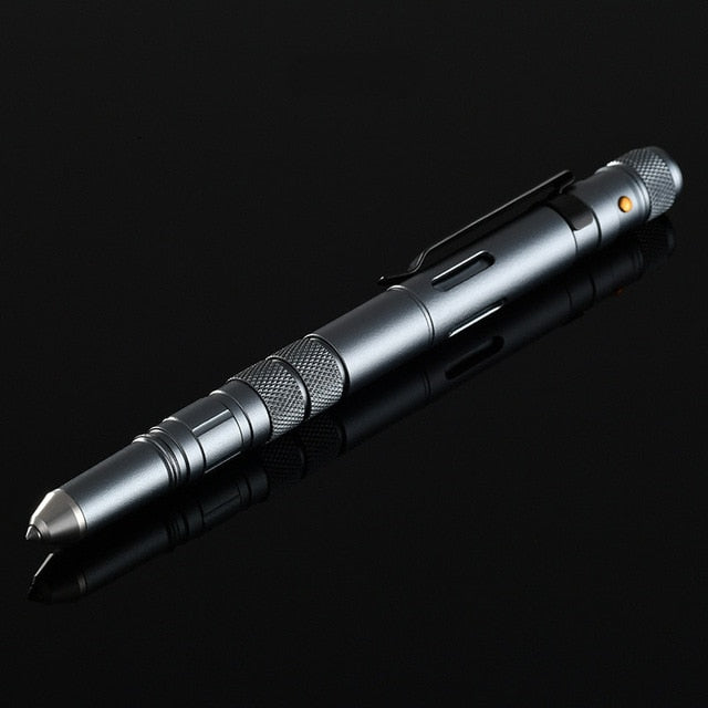 Lisslune | Tactical Pen Flashlight Bottle Opener Emergency Glass Cutter