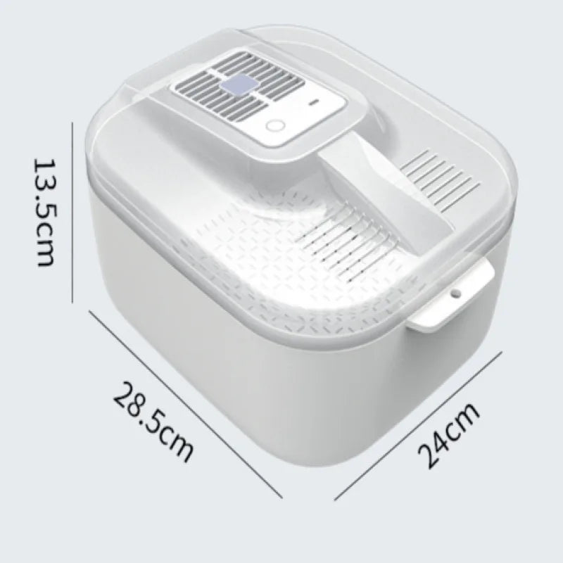Lisslune | Multifunctional Fruit and Vegetable Cleaning Box – Automatic Cleaner with Draining Basket & Storage Lid
