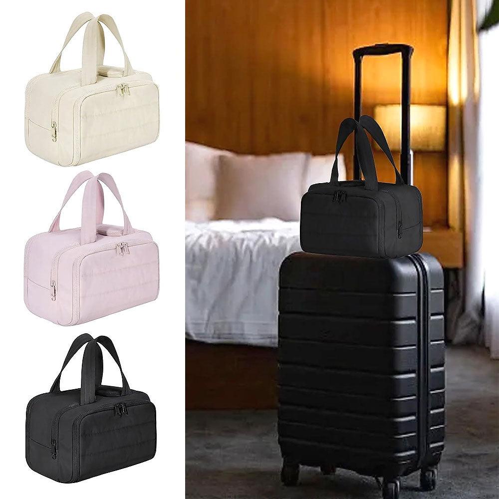 Lisslune | 4-in-1 Puffy Toiletry Bag for Women – Large Travel Makeup & Skincare Organiser