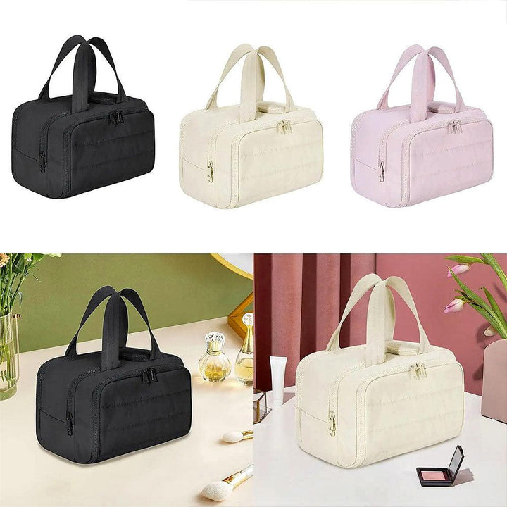 Lisslune | 4-in-1 Puffy Toiletry Bag for Women – Large Travel Makeup & Skincare Organiser