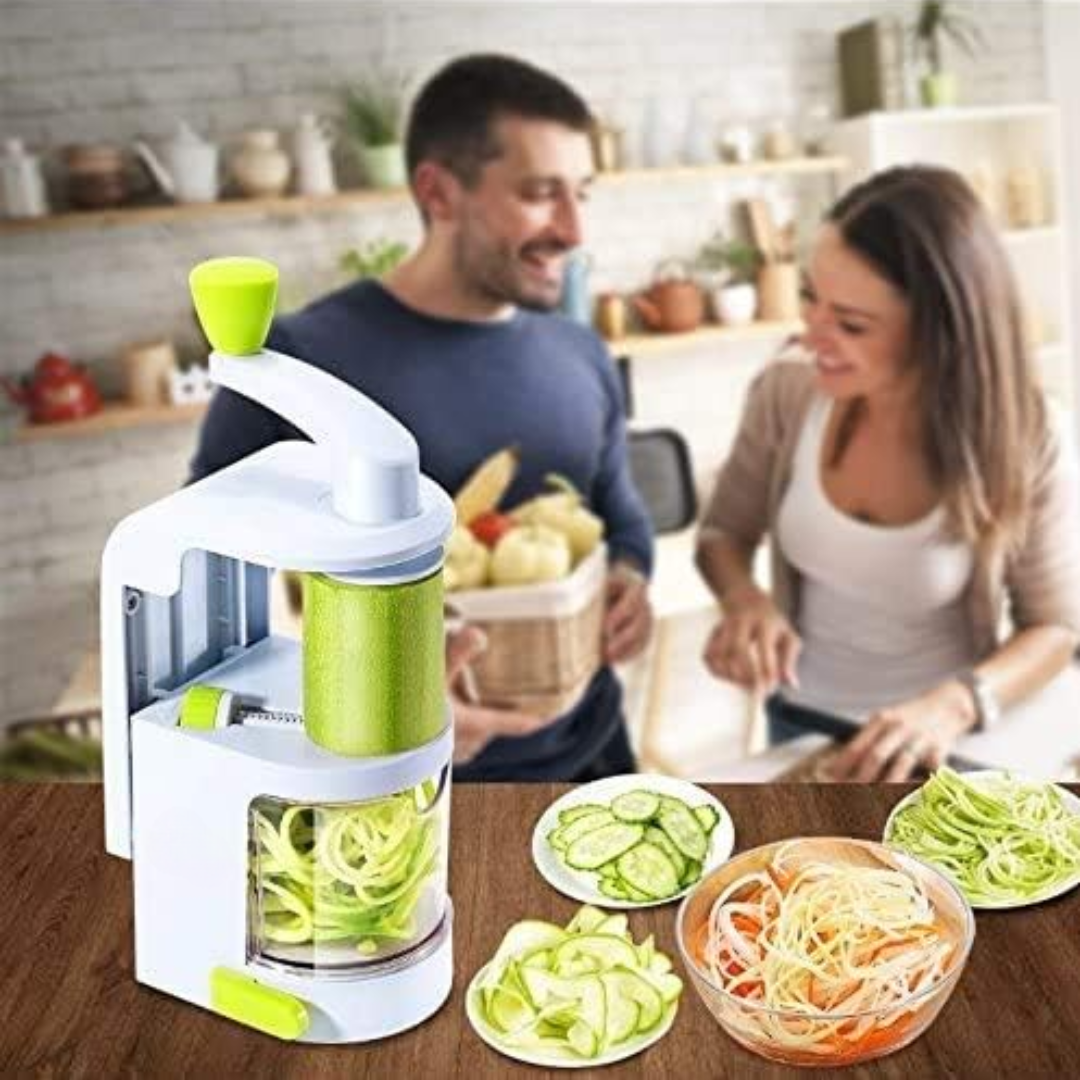 Lisslune | 4-in-1 Heavy Vegetable Spiralizer with Strong Suction Cup