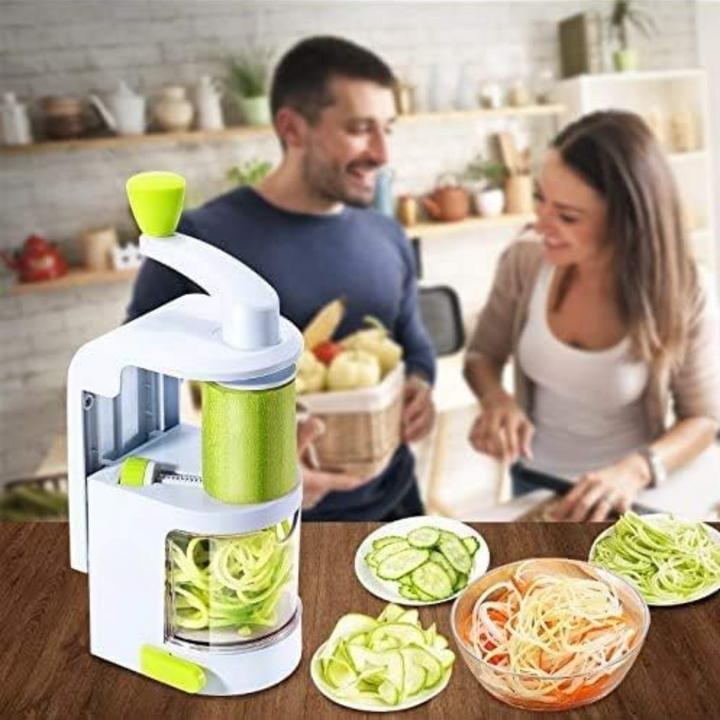 Lisslune | 4-in-1 Heavy Vegetable Spiralizer with Strong Suction Cup